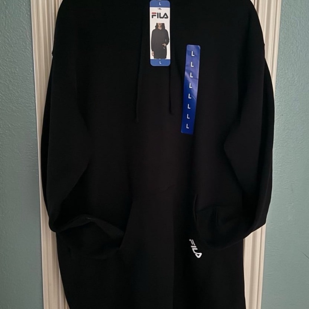 NWT FILA black hoodie L - Picture 2 of 10